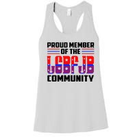 Proud Member Of The LGBFJB Community Women's Racerback Tank