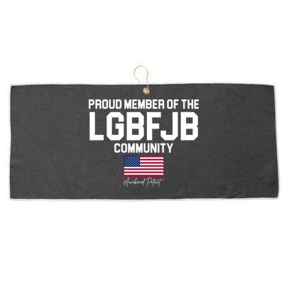 Proud Member Of The LGBFJB Community Signature Large Microfiber Waffle Golf Towel