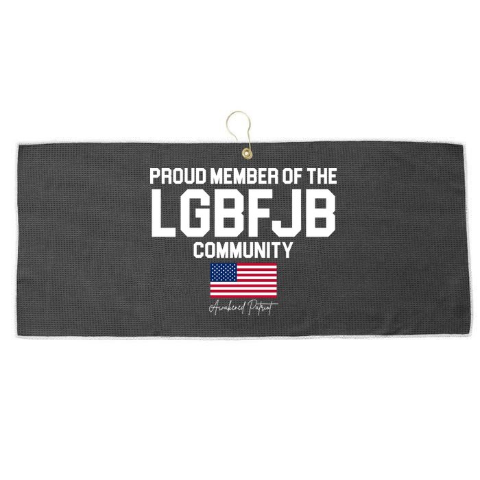 Proud Member Of The LGBFJB Community Signature Large Microfiber Waffle Golf Towel