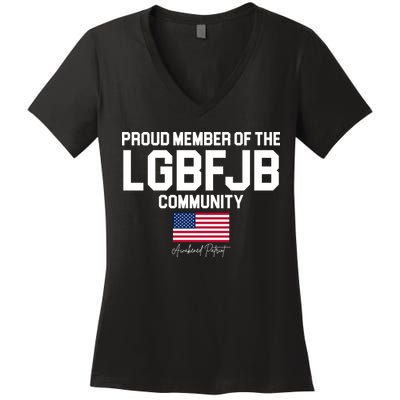 Proud Member Of The LGBFJB Community Signature Women's V-Neck T-Shirt