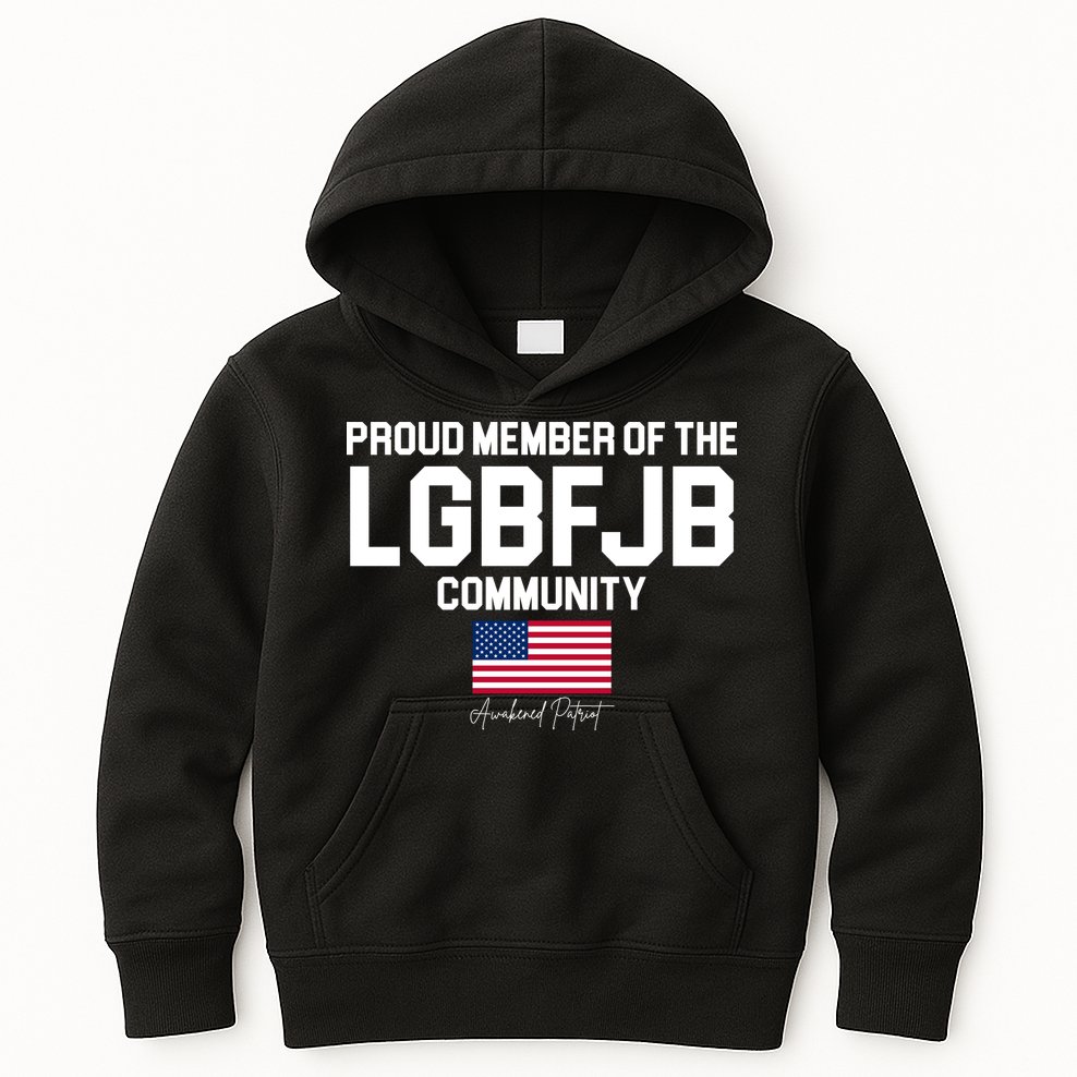 Proud Member Of The LGBFJB Community Signature Kids Hoodie