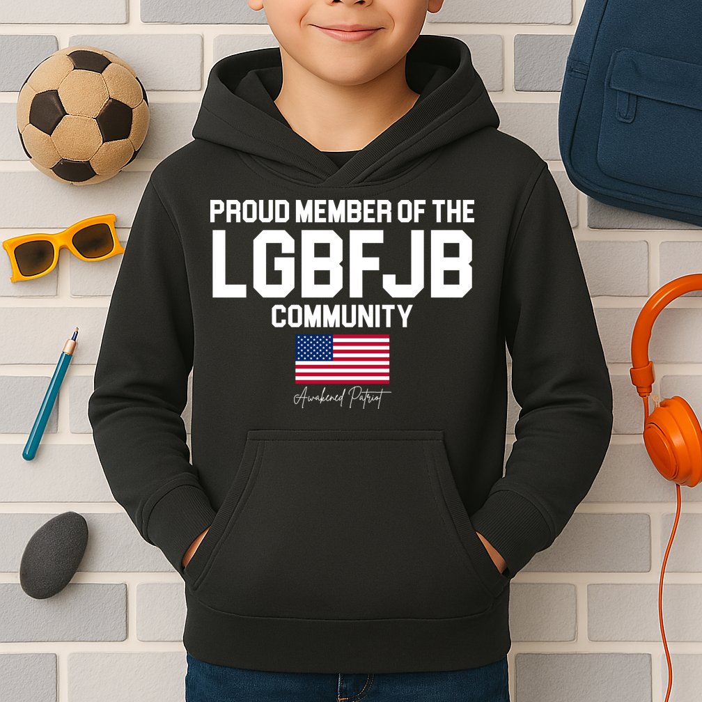 Proud Member Of The LGBFJB Community Signature Kids Hoodie
