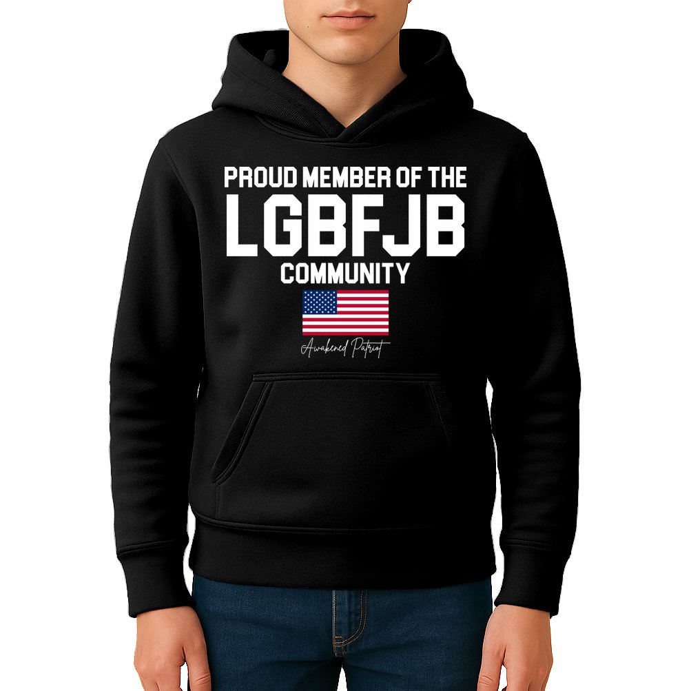 Proud Member Of The LGBFJB Community Signature Kids Hoodie