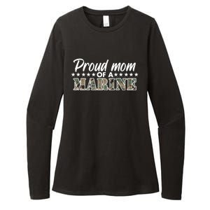 Proud Mom Of A Marine Womens CVC Long Sleeve Shirt