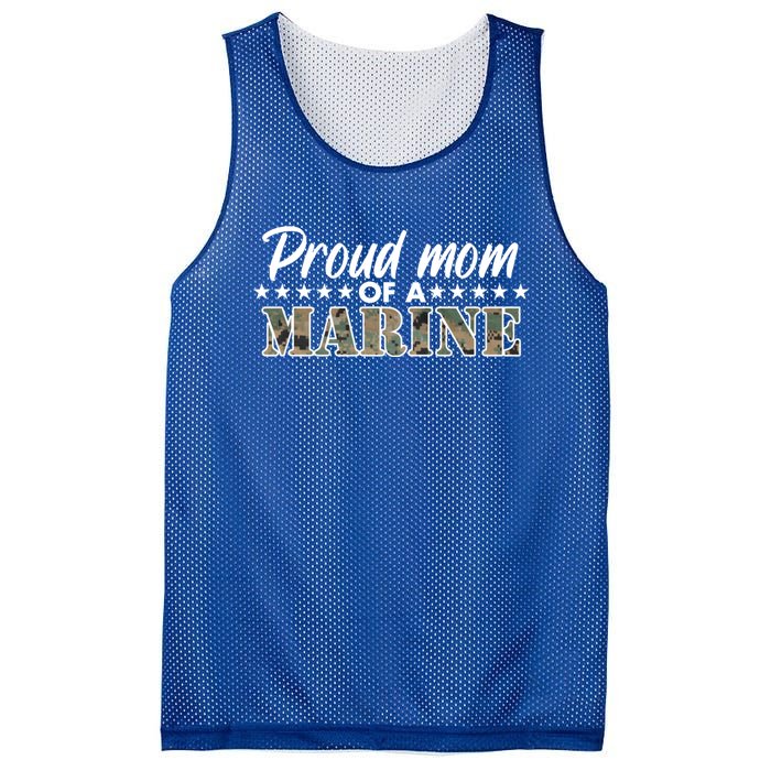 Proud Mom Of A Marine Mesh Reversible Basketball Jersey Tank