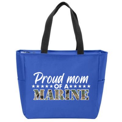 Proud Mom Of A Marine Zip Tote Bag