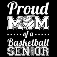Proud Mom Of A Basketball Senior 2025 Gift Doggie Tank