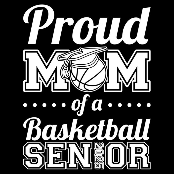 Proud Mom Of A Basketball Senior 2025 Gift Doggie Tank