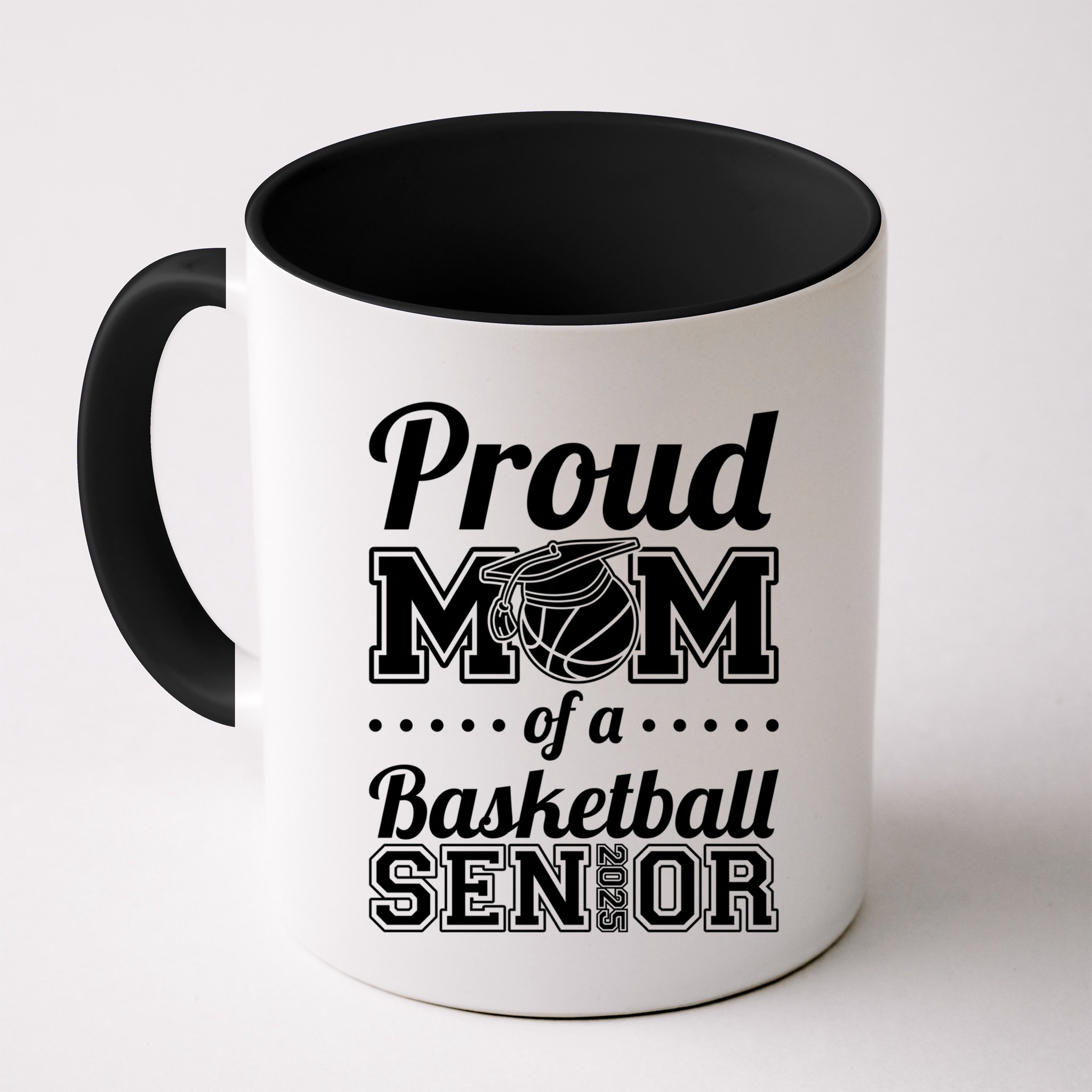 Proud Mom Of A Basketball Senior 2025 Gift Mug