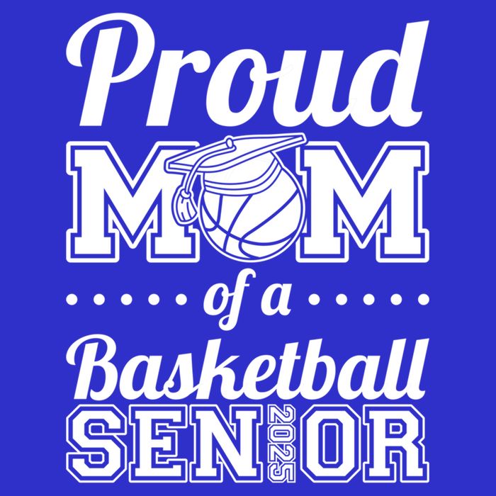 Proud Mom Of A Basketball Senior 2025 Gift Toddler T-Shirt