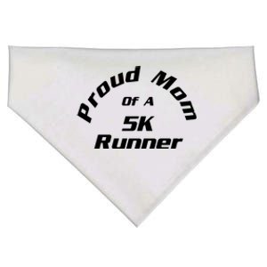 Proud Mom Of 5k Marathon Runner Gift Road Race Running Gift USA-Made Doggie Bandana