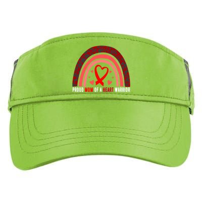 Proud Mom Of A Heart Warrior Chd Awareness Cool Gift Adult Drive Performance Visor