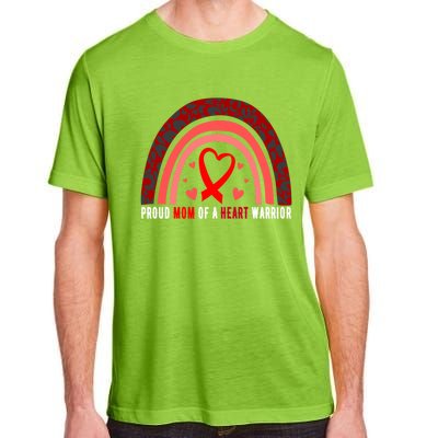 Proud Mom Of A Heart Warrior Chd Awareness Cool Gift Adult ChromaSoft Performance T-Shirt