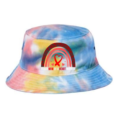 Proud Mom Of A Heart Warrior Chd Awareness Cool Gift Tie Dye Newport Bucket Hat