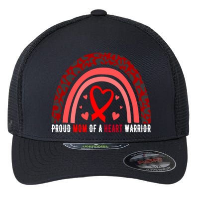 Proud Mom Of A Heart Warrior Chd Awareness Cool Gift Flexfit Unipanel Trucker Cap