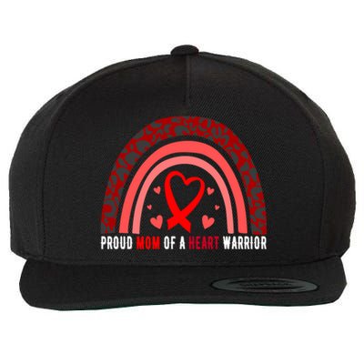 Proud Mom Of A Heart Warrior Chd Awareness Cool Gift Wool Snapback Cap