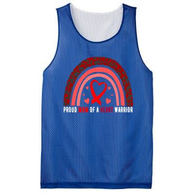 Proud Mom Of A Heart Warrior Chd Awareness Cool Gift Mesh Reversible Basketball Jersey Tank