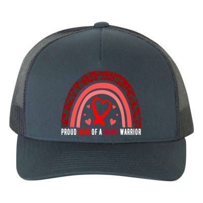 Proud Mom Of A Heart Warrior Chd Awareness Cool Gift Yupoong Adult 5-Panel Trucker Hat