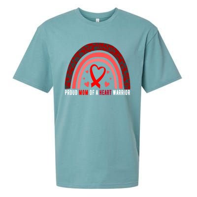 Proud Mom Of A Heart Warrior Chd Awareness Cool Gift Sueded Cloud Jersey T-Shirt