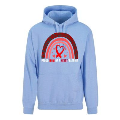 Proud Mom Of A Heart Warrior Chd Awareness Cool Gift Unisex Surf Hoodie