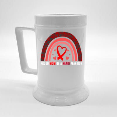 Proud Mom Of A Heart Warrior Chd Awareness Cool Gift Beer Stein