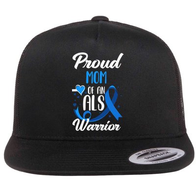 Proud Mom Of An ALS Warrior Daughter Son ALS Awareness Flatbill Hat