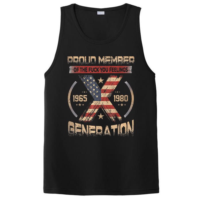 Proud Member Of The Fuck Your Feelings Gen X Usa PosiCharge Competitor Tank