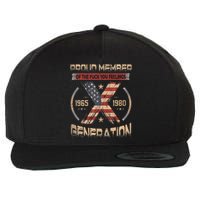 Proud Member Of The Fuck Your Feelings Gen X Usa Wool Snapback Cap