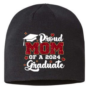 Proud Mom Of A Class Of 2024 Graduate Senior Graduation Gift Sustainable Beanie