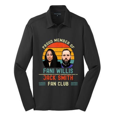 Proud Member Of Fani Willis And Jack Smith Fan Club Vintage Silk Touch Performance Long Sleeve Polo