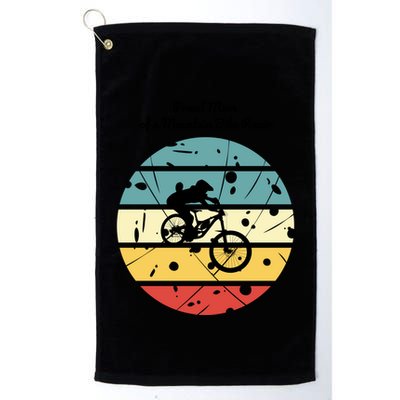 Proud Mom Of A Mountain Bike Racer Cool Gift Golf Towel
