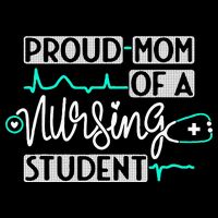 Proud Mom Of A Nursing Student Future RN Daughter Nurses Mom Flat Bill Trucker Hat