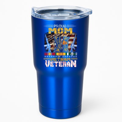 Proud Mom Of A Vietnam Veteran Gift Vietnam War Vet Gift Tumbler