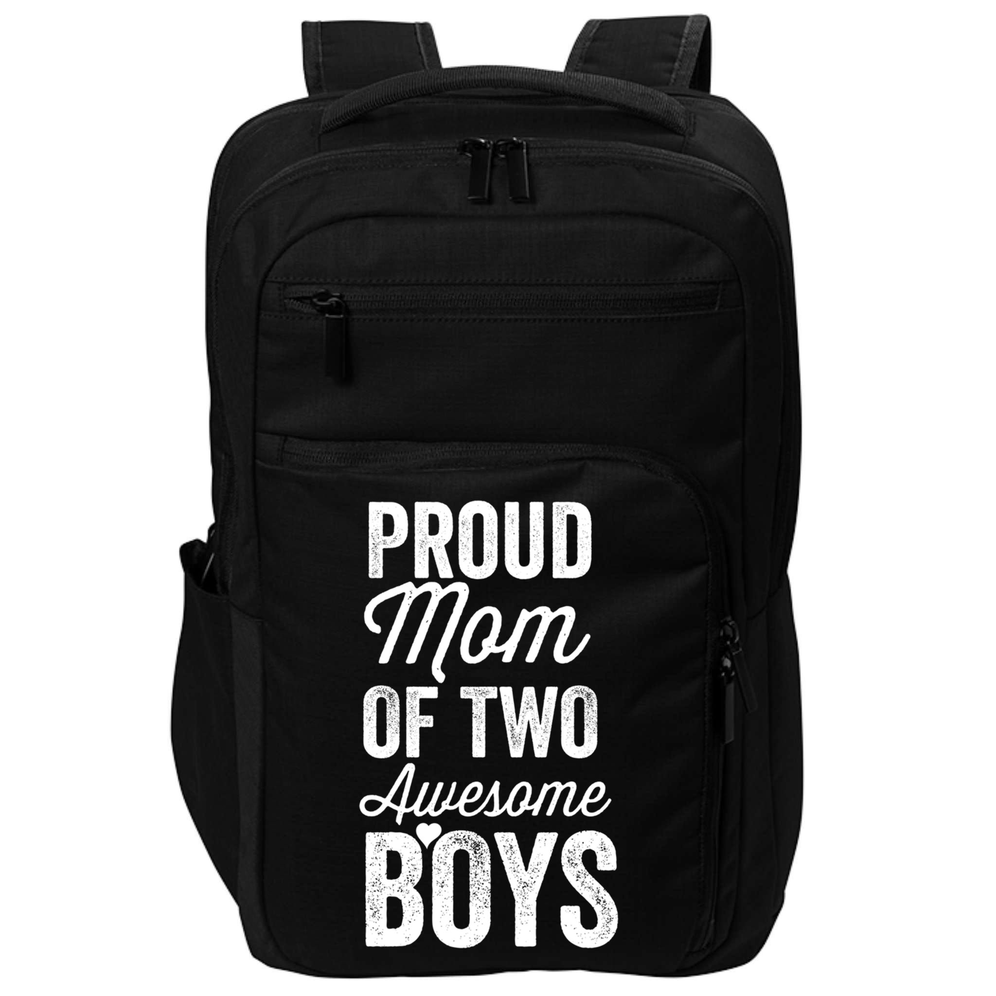 Proud Mom Of Two Awesome Great Gift Impact Tech Backpack