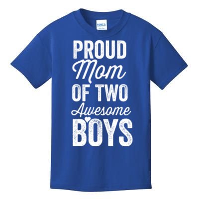 Proud Mom Of Two Awesome Great Gift Kids T-Shirt