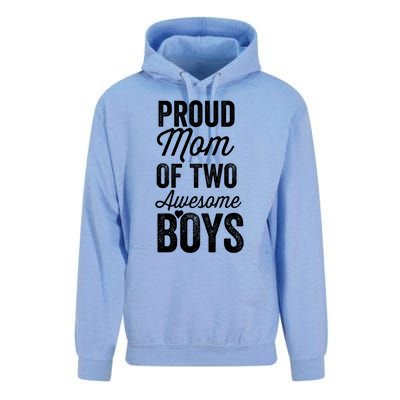 Proud Mom Of Two Awesome Great Gift Unisex Surf Hoodie