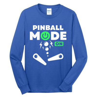 Pinball Mode On 80s Retro Game Gift Tall Long Sleeve T-Shirt