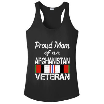 Proud Mom Of An Afghanistan Veteran Gift Ladies PosiCharge Competitor Racerback Tank