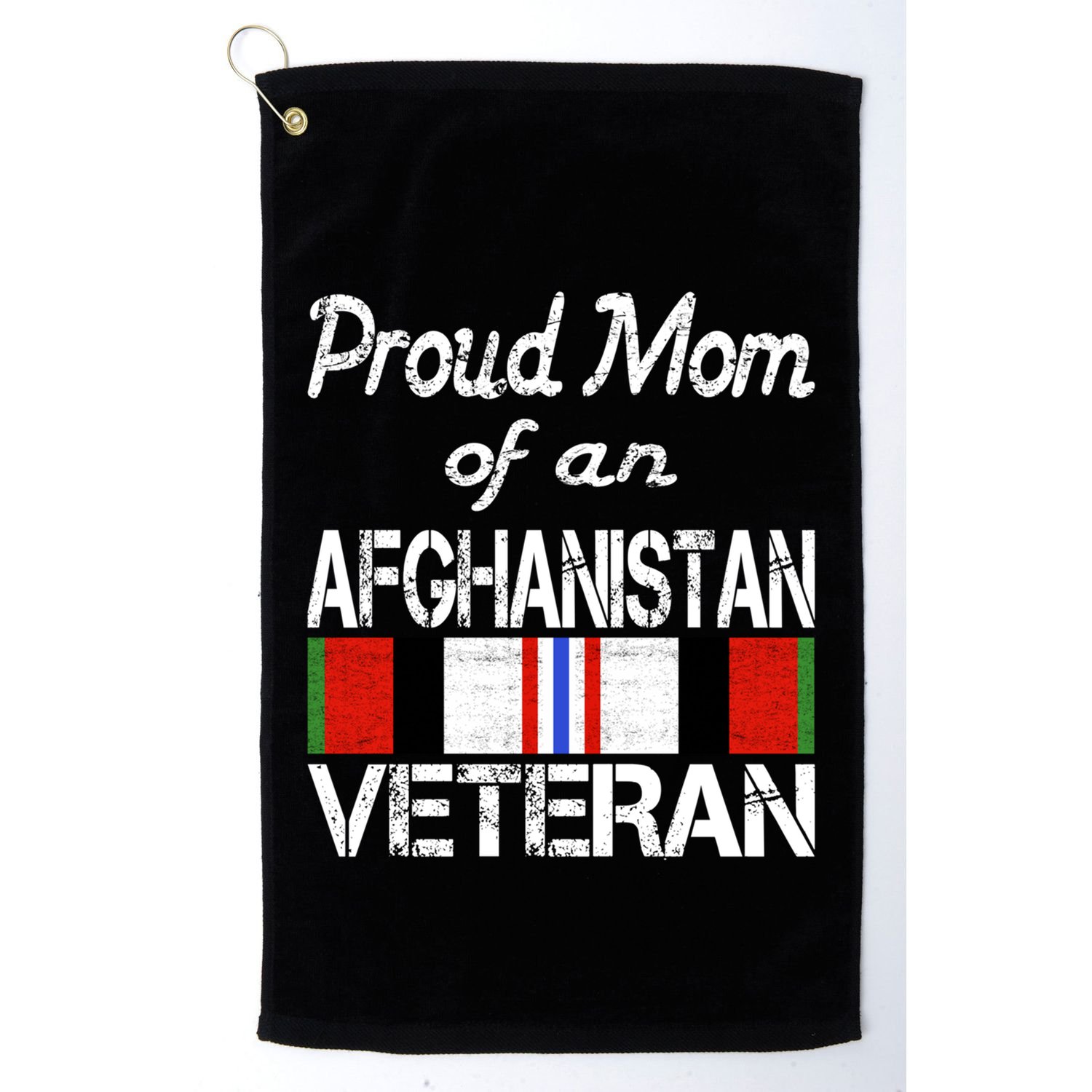 Proud Mom Of An Afghanistan Veteran Gift Golf Towel