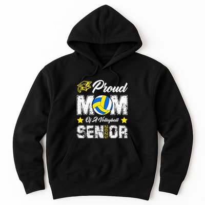 Proud Mom Of A Volleyball Senior Class Of 2025 Graduation Hoodie