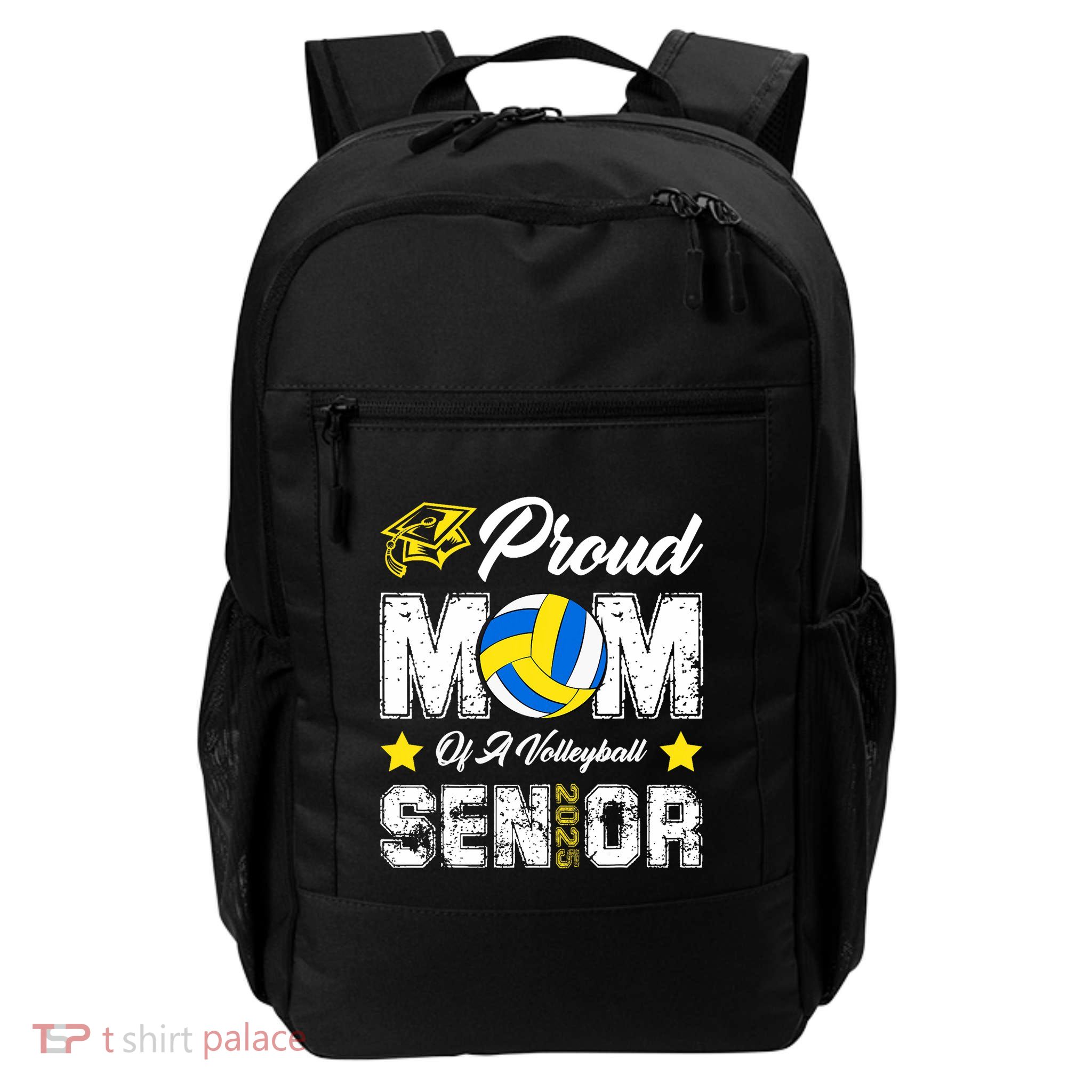 Proud Mom Of A Volleyball Senior Class Of 2025 Graduation Backpack