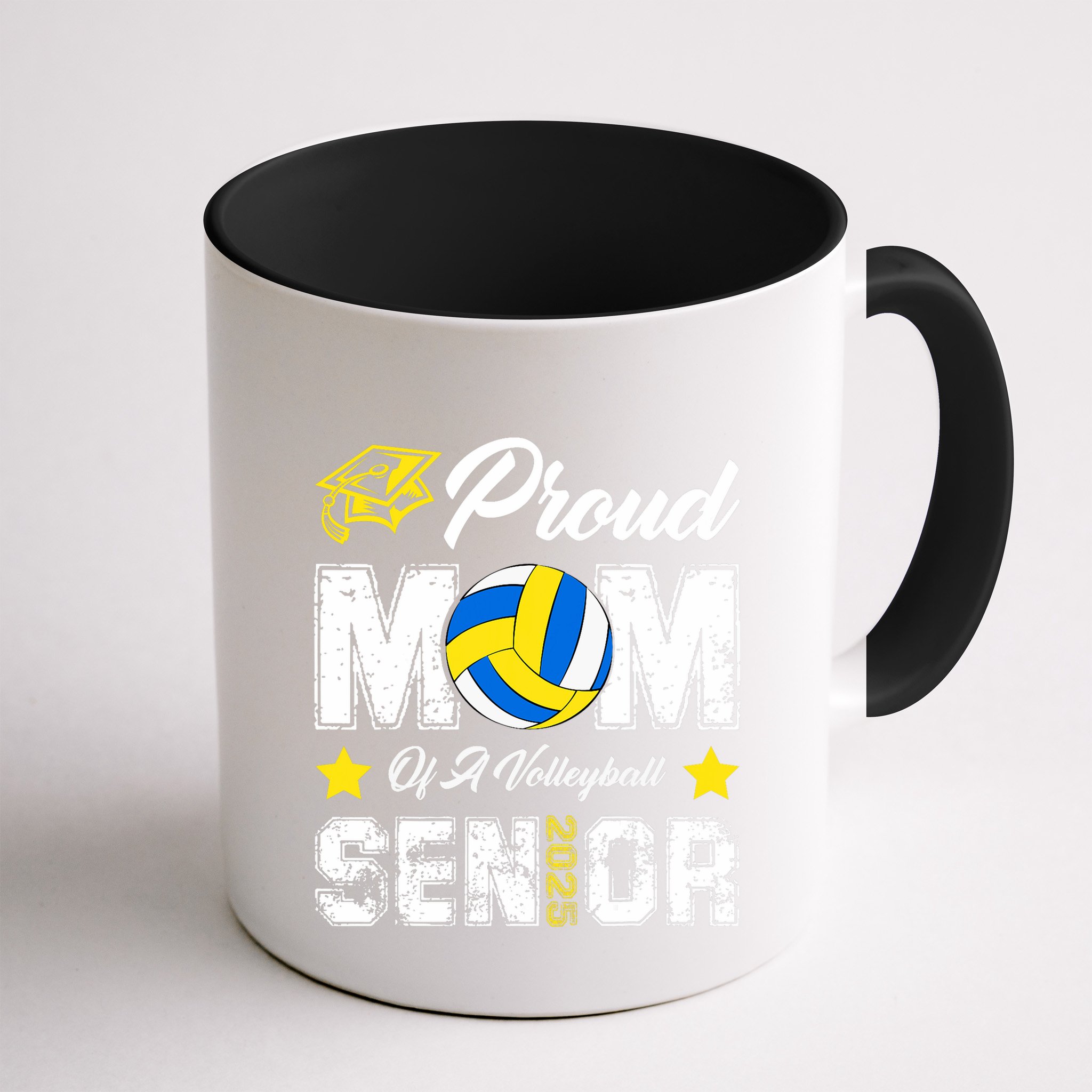 Proud Mom Of A Volleyball Senior Class Of 2025 Graduation Mug