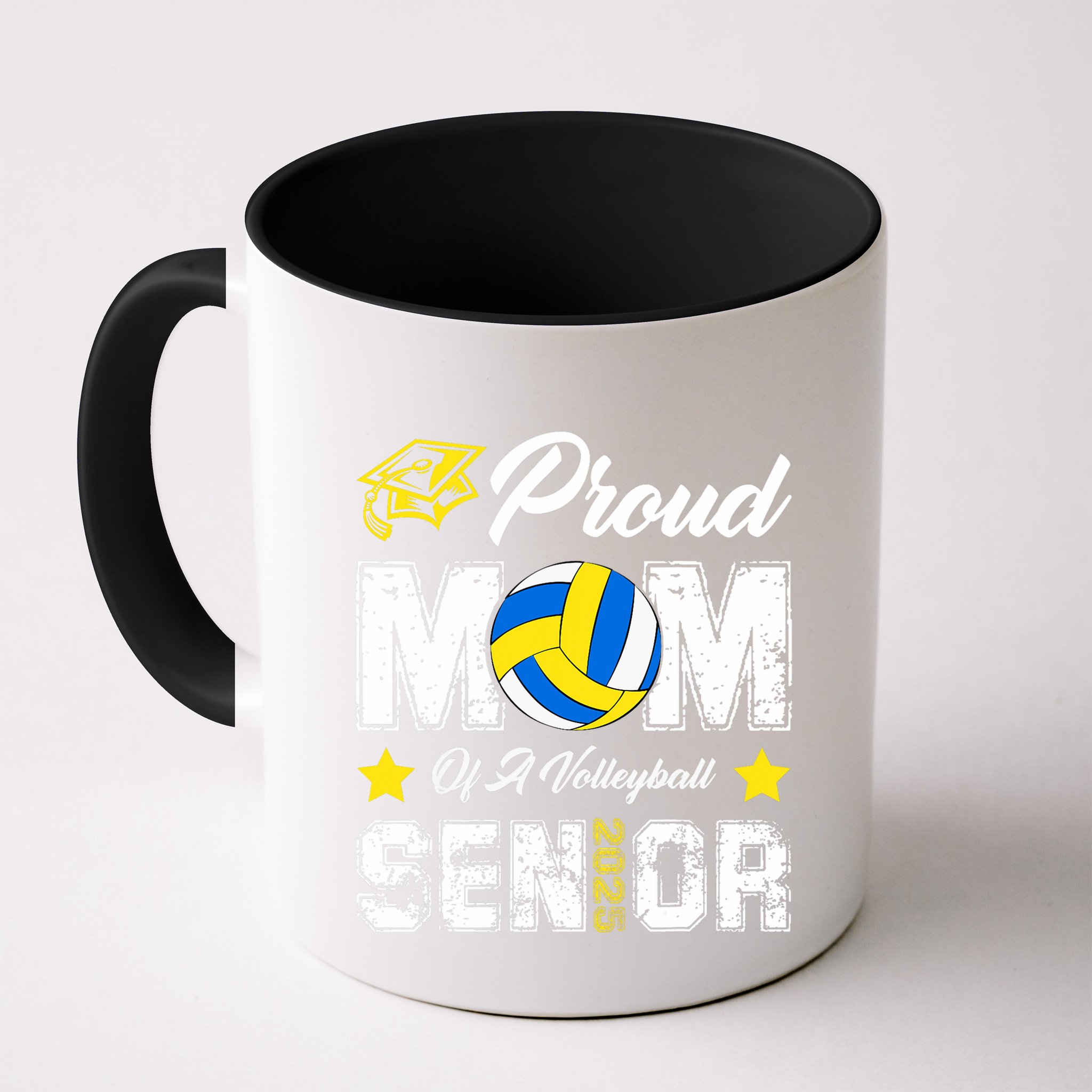 Proud Mom Of A Volleyball Senior Class Of 2025 Graduation Mug