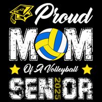 Proud Mom Of A Volleyball Senior Class Of 2025 Graduation Mug