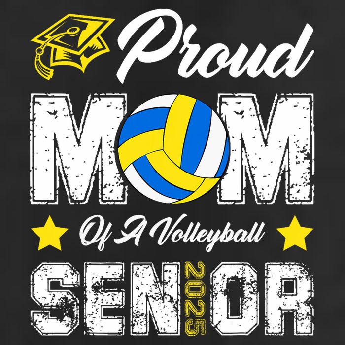 Proud Mom Of A Volleyball Senior Class Of 2025 Graduation 11oz C Handle Ceramic Mug