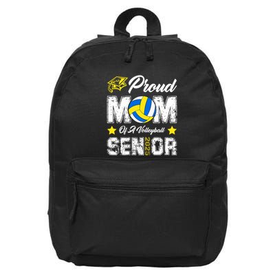 Proud Mom Of A Volleyball Senior Class Of 2025 Graduation 16 in Basic Backpack