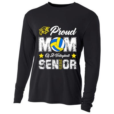 Proud Mom Of A Volleyball Senior Class Of 2025 Graduation Cooling Performance Long Sleeve Crew