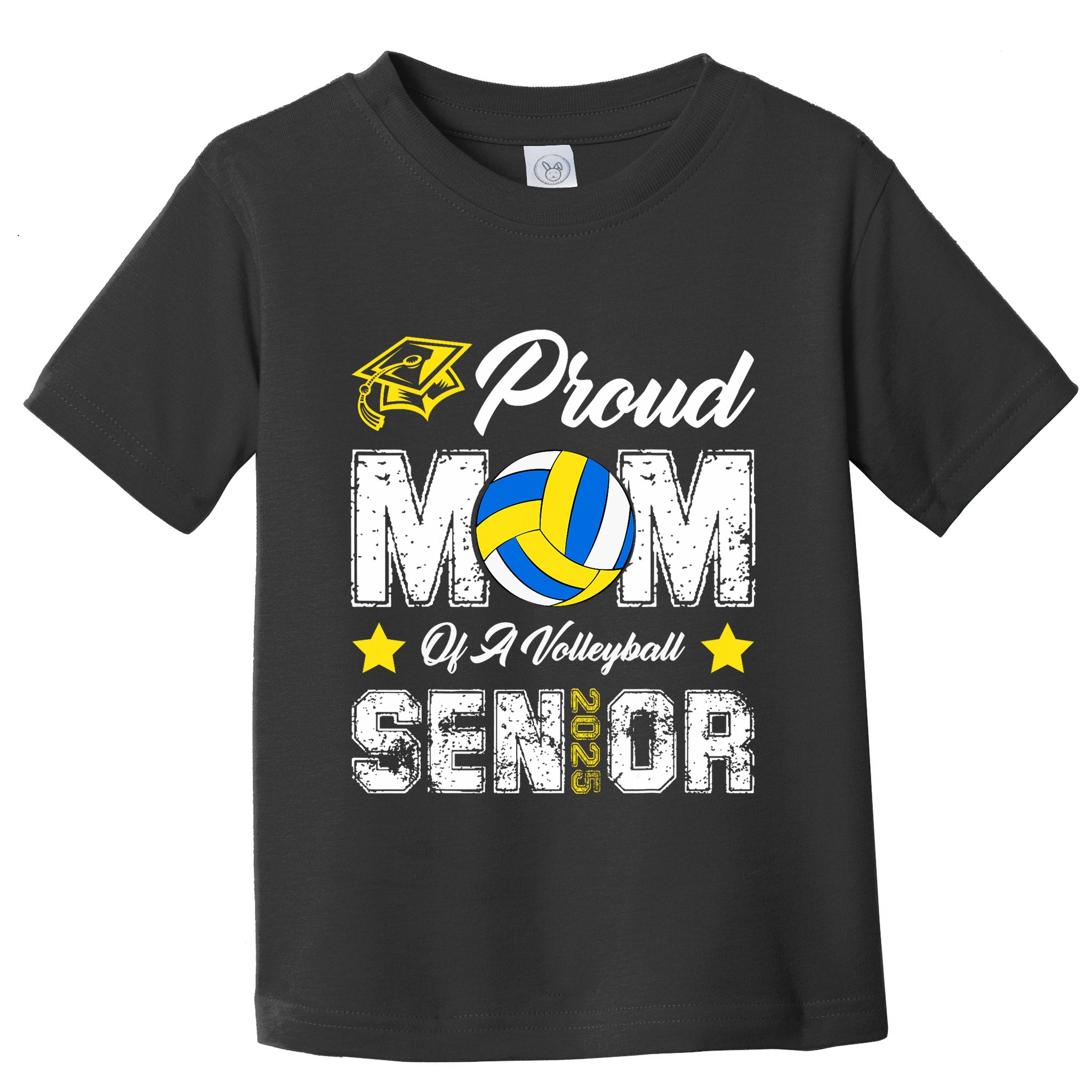 Proud Mom Of A Volleyball Senior Class Of 2025 Graduation Toddler T-Shirt