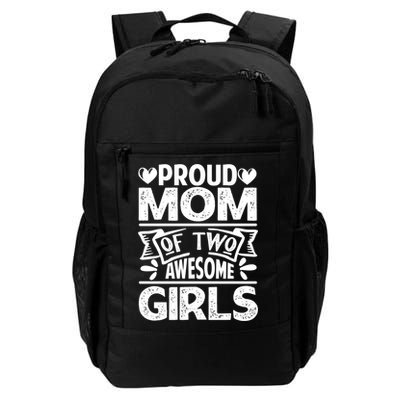 Proud Mom Of Two Awesome Great Gift Funny Mother's Day Cool Gift Backpack