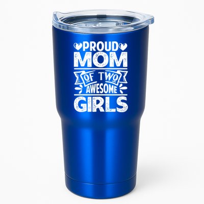 Proud Mom Of Two Awesome Great Gift Funny Mother's Day Cool Gift Tumbler